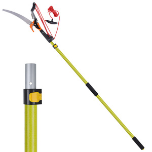 For DIY Folding Multipurpose 2.35m Manual Long Handled Extendable Tree <strong>Pruner</strong> Fiberglass Pruning Saw Telescopic Pole - Product Image 1