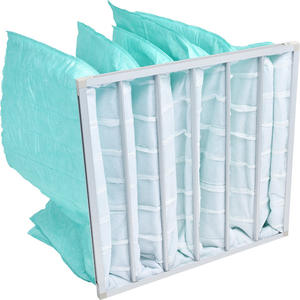 Filtro a sacco in fibra sintetica per sistema HVAC, sacchetto filtro aria a media efficienza, rete con filtro di aspirazione specifica per la ventilazione - Product Image 3