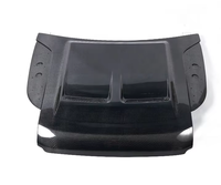 Cache de capot moteur avant en carbone mou avec conduit d'air pour Land Rover Defender 90 110 130 2019+ Composant de carrosserie tout-terrain