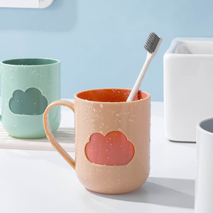 Cute Cloud Design Toothbrush Cup Set For Bathroom Use With Colorful Options And Durable Material - Product Image 4