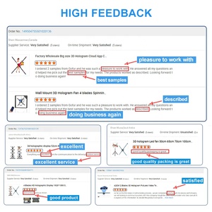 Hot 3D Led Displayer Wifi 65cm 1x3 2x3 3x3 Robot Altura humana Holo Ventilador de holograma de pared de Video sincronizado - Product Image 6