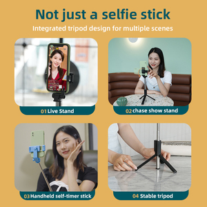 Telefon tripodu uzaktan kumanda ile teleskopik kablosuz <span class=keywords><strong>Bluetooth</strong></span> evrensel R1S teleskopik Selfie sopa - Product Image 3