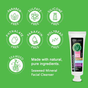 Limpiador Facial de Algas Marinas Naturales con Extracto de 10 Tipos de Algas, Sin Jabón, No Irritante, Elimina Residuos de Maquillaje y Limpia Profundamente los Poros, OEM ODM - Product Image 5