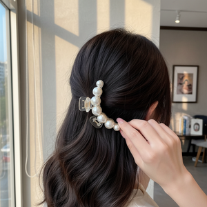 Vendita calda in stile coreano accessori per lo Styling dei capelli di tendenza perlata con perline fiore forcine per capelli all'ingrosso - Product Image 3