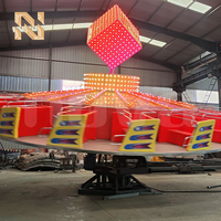 Manège Nova Rides Crazy Dance Flying Turntable avec éclairage LED, manège Ballerina pour parc d'attractions extérieur, manège Hully-Gully à vendre