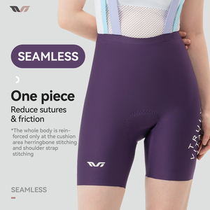 ROCKBROS Pantalon à bretelles de cyclisme une pièce sans couture pour femmes, respirant, vélo de route, vtt, sous-vêtements de cyclisme, été - Product Image 4
