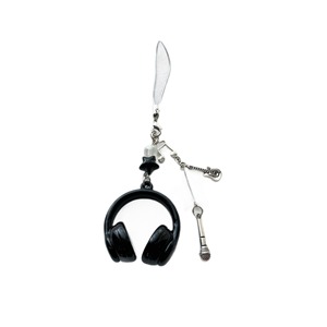 AM Hit Cross-border Best-selling Trend Music <strong>Headphones</strong> Personalized Cool Version Student Backpack Keychain Pendant - Product Image 5