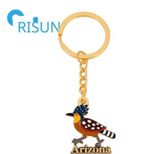 Factory Metal Road Runner Desert Llavero Road Runner Bird Esmalte Llavero Custom Roadrunner Pendant Charm Llavero - Product Image 5