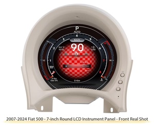 Krando - Tableau de bord numérique 7 pouces pour <span class=keywords><strong>Fiat</strong></span> <span class=keywords><strong>FIAT</strong></span> <span class=keywords><strong>500</strong></span> 2007 - 2014 - Compteur de vitesse - Cockpit - Autoradio - GPS - Carplay - Product Image 3