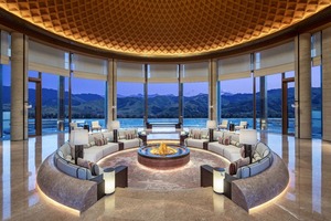 Contemporary Hotel Furniture Set Round <b>Sofa</b> With Cushion For Lobby And <b>Suite</b> Modern Design Commercial Use - Product Image 1