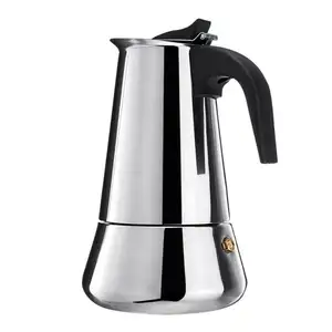 Coffee Makers Moka Pot Coffee Espresso Geyser Stainless Steel Stove Coffee Appliances Filters Mocha Percolator