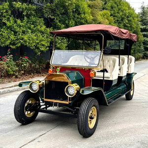 Zhenda, Carro Eléctrico Vintage de Alta Gama, Estilo Retro, Personalizado, Verde Clásico, Asiento Blanco, para Turismo, Volante a la Derecha, Nuevo, 2 Años de Garantía - Product Image 1