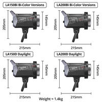 Projecteur vidéo LED Godox LA150D 190W 5600K en plastique à sortie continue + contrôle par application, monture Bowens, pour studio vidéo