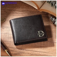 Portefeuille Mini en Cuir de Luxe Vierge pour Gravure Laser, Portefeuille Intelligent Best-Seller avec Affichage ID Rabattable, Fin, Rose, Vente en Gros pour Hommes