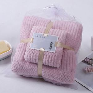 I-0673 Wholesale Coral Fleece Bath <b>Towel</b> Gift Soft Absorbent Face Kitchen <b>Towel</b> <b>Set</b> in <b>Towel</b> Bath <b>Towel</b> <b>Set</b> - Product Image 5