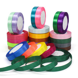 <span class=keywords><strong>Ruban</strong></span> Satin Simple Face en Gros d'Usine 15 mm de <span class=keywords><strong>Large</strong></span> Rouleau de Rubans pour Noël - Product Image 2