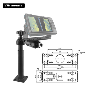 VINmounts - Poste Telescópico y Brazo Horizontal de 6 Pulgadas con Soporte de Cabezal Giratorio de 1.5 Pulgadas para Localizador de Peces VIN-TYQ-HB-03-LZ - Product Image 1