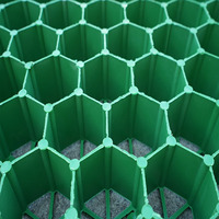 Grille de pavage pour gazon robuste et moderne pour allée - Capacité de charge de 80 000 lb, grille de renforcement perméable en HDPE pour gazon, emboîtable
