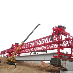 Grúa de lanzamiento de construcción de puente de viga de ferrocarril de 100T tipo armadura de alta calidad