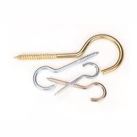 Sheep Eye Screw Copper Plated Open Nail Jewelry Self-tapping Nail Plastic Cup Hook Screw Lamp Hook Question Mark Hook