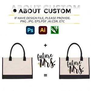 Cross-border Spot-stocked Blank <b>Canvas</b> Tote <b>Bags</b> <b>Large</b> Capacity with Logo Printing Personalized Custom Shopping - Product Image 2