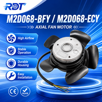 Motor de Ventilador de Rotor Externo de CA de Alta Eficiencia M2D068-BFY, Bajo Ruido, Rodamiento de Bolas Duradero, Sistema de Refrigeración Industrial para Equipos HVAC