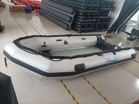 Perahu Karet PVC C A380 12mm Buatan China, Dapat Disesuaikan, 380cm 12ft, Kapasitas 6 Orang, Dilengkapi Lantai Aluminium untuk Laut Samudra