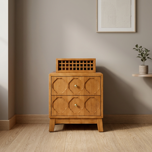 La table de chevet élégante Hawthrone est idéale pour ajouter un rangement et un charme élégants à n'importe quelle chambre. - Product Image 3