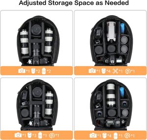 Free Sample Custom Hot Selling High Quality Large Capacity Wear-resisting Square Pattern Camera <b>Backpack</b> - Product Image 2