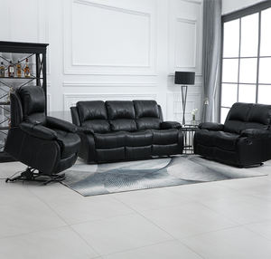 लिविंग रूम लेदर रिक्लाइनर सोफा मैनुअल चेयर रिक्लाइनेबल होम फर्नीचर सोफा सेट फर्नीचर सेक्शनल सोफा 3+2+1 - Product Image 2