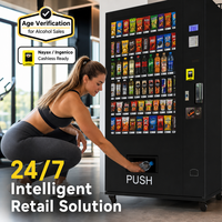 Distributeur automatique intelligent 24h/24 et 7j/7 de boissons gazeuses avec clavier LCD 7 pouces, refroidissement R290, contrôle d'accès par âge, conforme ADA, gestion basée sur le cloud pour les salles de sport