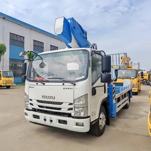 Plataforma Elevadora Telescópica ISUZU ELF KV100 de 23m, 25m, 30m, 45m con Canasta para Trabajo Aéreo - Product Image 1