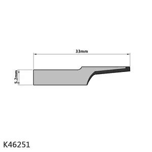 Cuchillas estándar 01046251 para máquina cortadora de cuchillos oscilantes ATOM, venta directa de fábrica