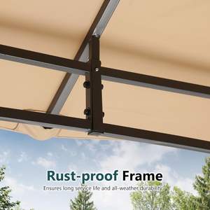 ABCCANOPY Pérgolas de Techo, Pérgolas de Madera, Pavilones de Jardín, Altanques, Pérgolas de Techo Color Crema, Pavilones de Jardín PAVESINeS - Product Image 3