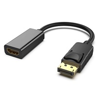 Adaptador HDTV 4K para Macho DP1.2, Pantalla de Ordenador, PVC Chapado en Oro, Audio Profesional, Compatible con Dell, Pasivo 3840x2160