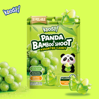 Bonbons gélifiés pelables 3D OEM, saveurs de fruits assorties, confiserie halal, sachet de 62g
