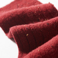 Chaussettes mi-mollet en tricot de luxe pour femme, respirantes, en mélange de laine, douces et personnalisables pour un confort quotidien