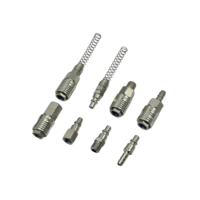 Connecteur rapide pour air comprimé de style italien, en laiton et acier, 1/4'', 3/8'', 1/2'', avec filetage mâle, OEM