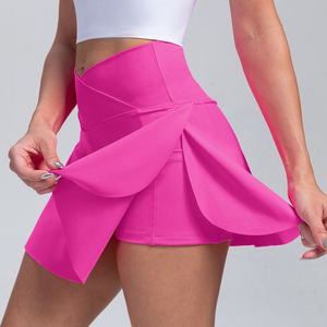 Hoge Taille Yoga Shorts Rok Voor Sport Tennis Fitness Loopt Snel Droog Licht Naadloze Oefening Outdoor Zak Coole Tenniskleding - Product Image 3
