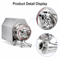Pompe centrifuge en ligne verticale en acier inoxydable à faible bruit et haute pression pour système CVC, circulation d'air conditionné, directement de l'usine
