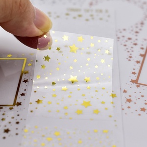 Feuille d'autocollants transparents en feuille d'or <span class=keywords><strong>de</strong></span> haute qualité personnalisée, découpe à la forme, feuille d'autocollants transparents <span class=keywords><strong>pour</strong></span> planificateur - Product Image 2