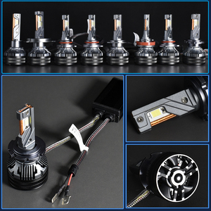 Ampoules de phare LED super lumineuses à 3 tubes en cuivre K7C K5C K13MAX H7 H4 H1 9005 9006 H11 Système d'éclairage automobile Feux de voiture 12V Canbus - Product Image 2
