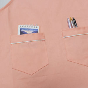 Delantal de Cocina Rosa para Niños, Delantal Profesional Unisex con 2 Bolsillos para Cocinar, Trabajar, Hornear, Delantal de Algodón - Product Image 3