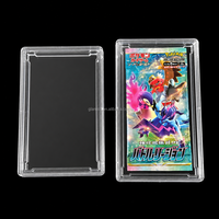 Boîte de protection en plastique transparente de qualité archivistique pour boosters et cartes TCG, compatible avec les packs de cartes Pokémon, MTG, YuGiOh et de cartes sportives
