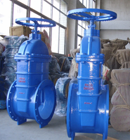 Vanne à opercule à siège souple DIN3352 GGG50 DN500 à commande manuelle avec volant, corps en fonte ductile pour eau, OEM DN350-DN800, direct usine