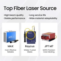 Machine de marquage laser à fibre de bureau 20W pour plaques signalétiques en acier inoxydable, bagues en métal doré