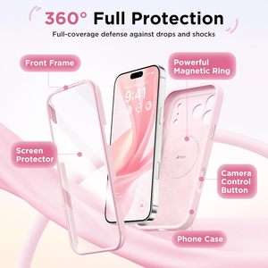 <span class=keywords><strong>เคส</strong></span>แม่เหล็ก BERFY สำหรับ 17 Pro Max พร้อมฟิล์มกันรอยกระจกในตัว ป้องกันกล้อง กันกระแทก ดีไซน์ครอบคลุมทั้งตัว - Product Image 6