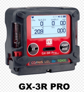 Détecteur portable de 5 gaz RIKEN KEIKI GX-3R PRO LEL O2 CO H2S CO2 0-10000ppm Moniteur multi-gaz ATEX IECEx - Product Image 4