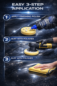 น้ำยาขัดเงารถยนต์ GRAPHONEX Finishing Polish 3000 Ultra Fine อลูมิเนียมออกไซด์ 1000 มล. สำหรับการขัดเงาขั้นสูง ช่วยขจัดรอยหมุนเล็กน้อย - Product Image 4