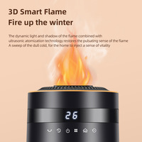 Nouveau petit cuiseur solaire à économie d'énergie pour chauffage électrique, avec flamme de télécommande d'humidification,